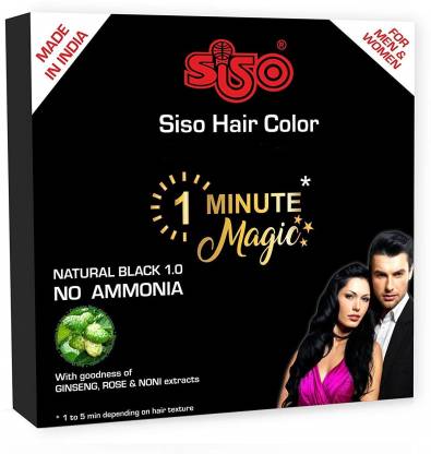 SISO 1 Minute Magic Hair Color (Made In India) 15ml (Pack of 20) , Black -  Price in India, Buy SISO 1 Minute Magic Hair Color (Made In India) 15ml  (Pack of