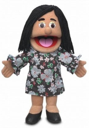 25 Maria Hispanic Mom / Teacher Ventriloquist Style Puppet Full Body 