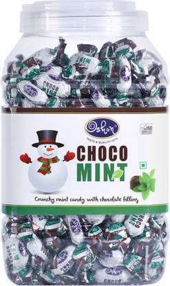 Oshon Choco Mint 240 Pieces Jar Choco Peppermint Candy Price In India Buy Oshon Choco Mint 240 Pieces Jar Choco Peppermint Candy Online At Flipkart Com