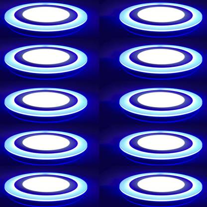 Galaxy 12 Watt 6 3 Led Round Panel Light Ceiling Pop Down Indoor 3d Effect Lighting Double Color Blue White Pack Of 10 Recessed Lamp In India - Ceiling Blue Lights Led Galaxy 12 Watt 6 3 Led Round Panel Light Ceiling Pop Down Indoor 3d Effect Lighting Double Color Blue White Pack Of 10 Recessed Lamp In India - Ceiling Blue Lights Led