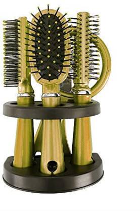 MORGES Hair Brush And Comb Set With Hand Mirror And Brush Holder Price in  India - Buy MORGES Hair Brush And Comb Set With Hand Mirror And Brush Holder  online at 