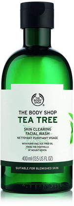 tea tree the body shop facial wash