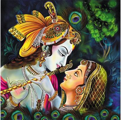 NEW ANJANI ART GALLERY Radha Krishna Print Digital Reprint 48 inch x 36  inch Painting Price in India - Buy NEW ANJANI ART GALLERY Radha Krishna  Print Digital Reprint 48 inch x