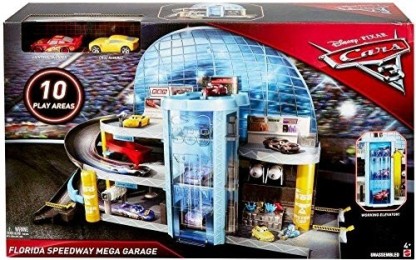 Disney/Pixar Cars 3 Florida Speedway Mega Garage PLAYSET KIDS BOYS TOY MCQUEEN