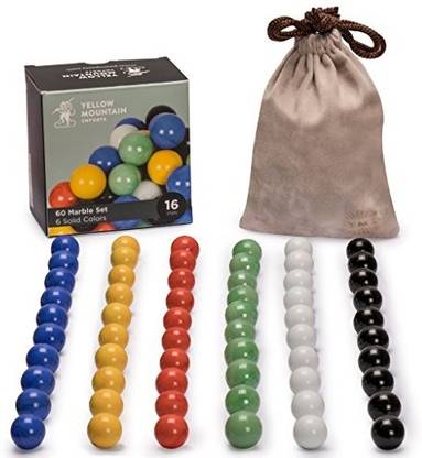 Yellow Mountain Imports 16mm Marbles For Chinese Checkers Set Of 60 6 Party Fun Games Board Game 16mm Marbles For Chinese Checkers Set Of 60 6 Shop For Yellow