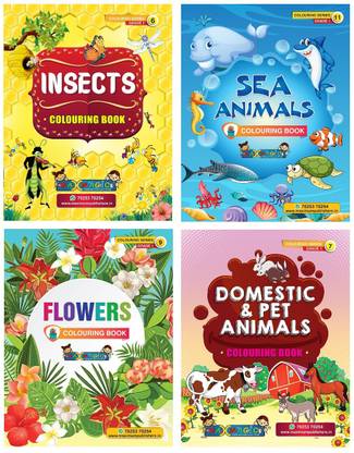 Download Coloring Book For Kids Insects Sea Animals Flowers Domestic Pet Animals Combo Pack Buy Coloring Book For Kids Insects Sea Animals Flowers Domestic Pet Animals Combo Pack By