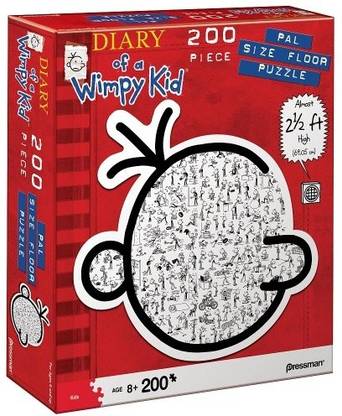Pressman 200 piece Diary of a Wimpy Kid Pal Size Floor Puzzle by Toy ...