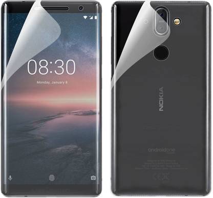 case creation front and back screen guard for nokia 8 sirocco