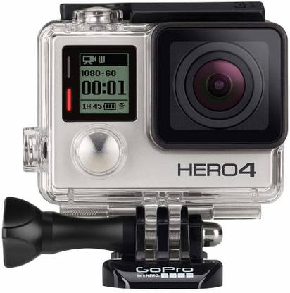 Gopro 4 Hero 4 Silver Sports And Action Camera Price In India Buy Gopro 4 Hero 4 Silver Sports And Action Camera Online At Flipkart Com