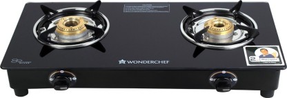 wonderchef power 2 burner glass cooktop