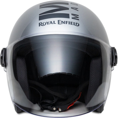 GLOSS SILVER-M-570MM Motorbike Helmet 
