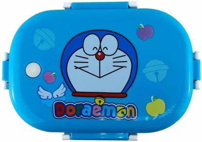  | Priceless Deals Rectangle Doraemon Cartoon Character  Stainless Steel Insulated Kids Lunch Box with Spoon & Mini Salad Box for  School Picnic Outdoor (Blue) 3 Containers Lunch Box -