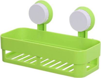 Sukhad Plastic Suction Cup Organizer, Bathroom Shelves With Suction Cups