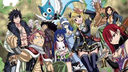 Athah Anime Fairy Tail Lucy Heartfilia Natsu Dragneel Happy Wendy Marvell Erza Scarlet Gray Fullbuster Juvia