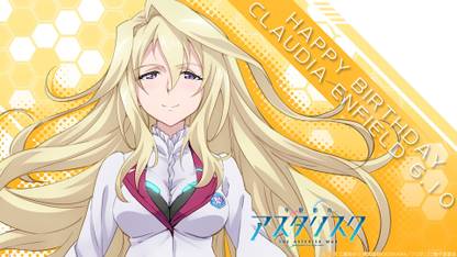 Athah Anime The Asterisk War The Academy City On The Water Claudia Enfield Gakusen Toshi Asterisk 13 19 Inches Wall Poster Matte Finish Paper Print Animation Cartoons Posters In India