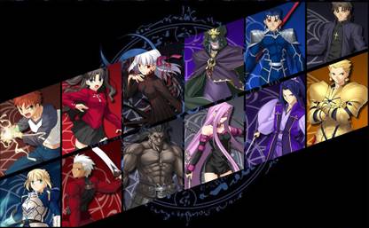 Athah Anime Fate Stay Night Fate Series Rider Caster Gilgamesh Archer Saber Rin Tohsaka Berserker Assassin 13 19 Inches Wall Poster Matte Finish Paper Print Animation Cartoons Posters In India Buy