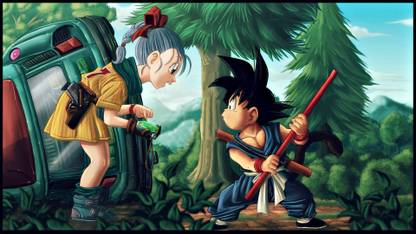 Athah Anime Dragon Ball Dragon Ball Z Bulma Goku 13*19 inches Wall Poster Matte Finish Paper Print - Animation & Cartoons posters in India - Buy art, film, design, movie, music, nature Athah Anime Dragon Ball Dragon Ball Z Bulma Goku 13*19 inches Wall Poster Matte Finish Paper Print - Animation & Cartoons posters in India - Buy art, film, design, movie, music, nature