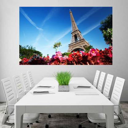 Eiffel Tower Paris France Wallpaper Poster No Framed Large Painting On  Canvas Wall Art Picture for Home Decoration Wall Decor Poster 3D Poster -  Total Home posters - Nature posters in India -