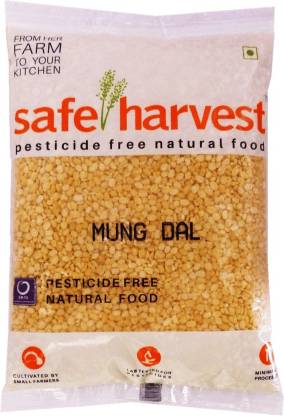 Safe Harvest Unpolished Yellow Moong Dal (Split)