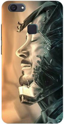 NDCOM Back Cover for Vivo V7 Avengers End Game Iron Man Tony Stark Printed