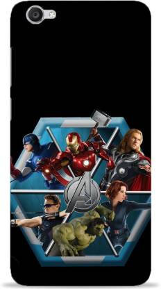 NDCOM Back Cover for Vivo V5 Avengers Logo Printed