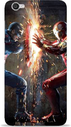NDCOM Back Cover for VIVO Y53 Avengers End Game Iron Man And Captain America Printed