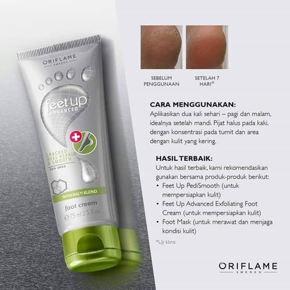 oriflame sweden feet up advanced