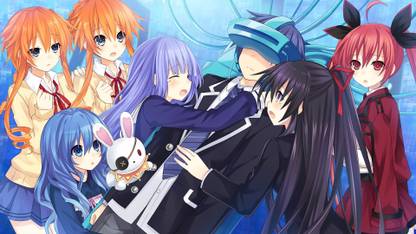 Athah Anime Date A Live Yuzuru Yamai Kaguya Yamai Miku Izayoi Yoshino Tohka  Yatogami Kotori Itsuka Shido Itsuka 13*19 inches Wall Poster Matte Finish  Paper Print - Animation & Cartoons posters in