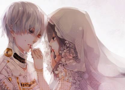 Athah Anime Tokyo Ghoul Ken Kaneki Touka Kirishima 13 19 Inches Wall Poster Matte Finish Paper Print Animation Cartoons Posters In India Buy Art Film Design Movie Music Nature And