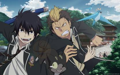 Athah Anime Blue Exorcist Kuro Rin Okumura Ao No Exorcist Renzo Shima Yukio Okumura Ryuji Suguro Izumo Kamiki Shiemi Moriyama 13 19 Inches Wall Poster Matte Finish Paper Print Animation Cartoons