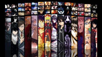 Athah Anime Crossover Kirito Kazuto Kirigaya Ken Kaneki Light Yagami Archer Kanade Tachibana Monkey D Luffy