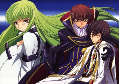 Athah Anime Code Geass Suzaku Kururugi C C Lelouch Lamperouge 13 19 Inches Wall Poster Matte Finish Paper Print Animation Cartoons Posters In India Buy Art Film Design Movie Music Nature