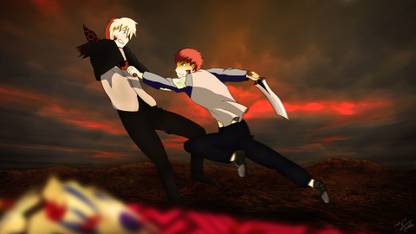 Athah Anime Fate Stay Night Unlimited Blade Works Fate Series Archer Shirou Emiya Gilgamesh 13 19 Inches Wall Poster Matte Finish Paper Print Animation Cartoons Posters In India Buy Art Film