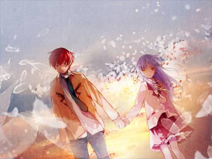 Athah Anime Angel Beats Kanade Tachibana Yuzuru Otonashi 13 19 Inches Wall Poster Matte Finish Paper Print Animation Cartoons Posters In India Buy Art Film Design Movie Music Nature And