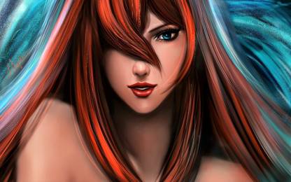 Athah Anime Naruto Mei Terumi Woman Girl Redhead Blue Eyes Lipstick Face 13 19 Inches Wall Poster Matte Finish Paper Print Animation Cartoons Posters In India Buy Art Film Design