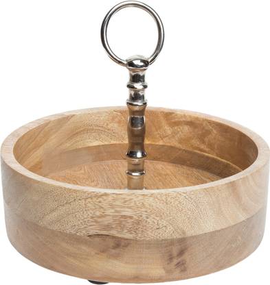 Nestroots Serving Fruit Vegetable Bowls Wooden For Keeping Fruits On Dining Table Or Serving Dry Fruits