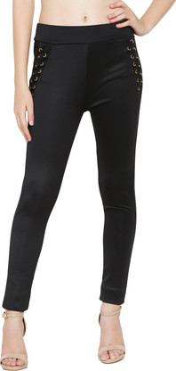 Black jeggings flipkart clearance