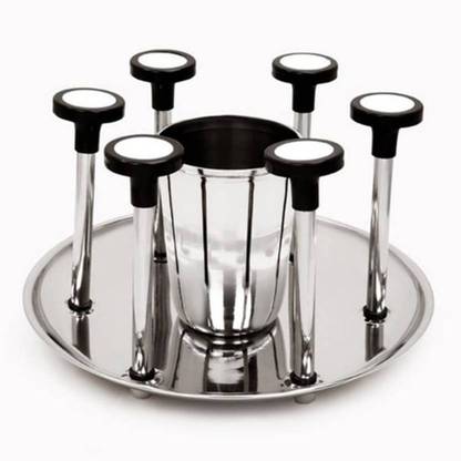 Rotek Glass And Spoon Organiser For 6 Glasses And Cutlery Glass Stand Stainless Steel Glass Holder Price In India Buy Rotek Glass And Spoon Organiser For 6 Glasses And Cutlery Glass