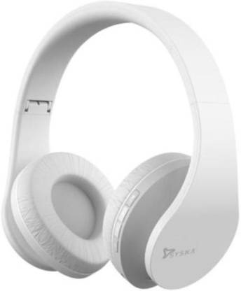For 1216/-(48% Off) Syska Hsb 3500 sound pro headset Radio Frequency Headset with Mic (White, Over the Ear) at Flipkart