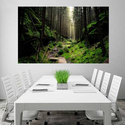 Thick Forest Wallpaper Poster No Framed Large Painting On Canvas Wall Art Picture For Home Decoration Wall Decor Poster 3d Poster Total Home Posters Nature Posters In India Buy All of the forest wallpapers bellow have a minimum hd resolution (or 1920x1080 for the tech guys) and are easily downloadable by clicking the image and saving forest wallpapers for 4k, 1080p hd and 720p hd resolutions and are best suited for desktops, android phones, tablets, ps4 wallpapers. inr