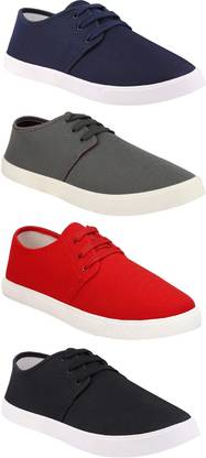 Chevit Combo Pack of 4 Casual Sneakers With Sneakers For Men
