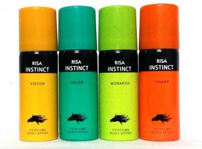 RISA INSTINCT VICTOR,RULER,CHAMP AND MONARCH Perfume Deodorant Spray - For  Men & Women - Price in India, Buy RISA INSTINCT VICTOR,RULER,CHAMP AND  MONARCH Perfume Deodorant Spray - For Men & Women Online