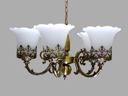 Prop It Up Antique Design Brass 5 Portuguese Style Golden Chandelier Ceiling Lamp In India Portuguese Style Antique Golden Chandelier, How Much Are Brass Chandeliers Worth