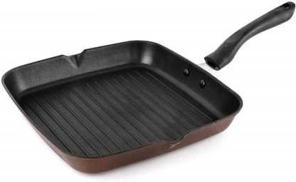 Double-sided Portable BBQ Grill Pan Nonstick Double Side Omelette Pan Flip Pan Aluminum Alloy Omelette Pan Frying Pan Square Pan Grill Cookware for Indoor and Outdoor Cooked Chicken 28cm 
