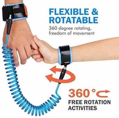 Borje Safety Child Anti Lost Wrist Link Harness Strap Rope Leash Walking Hand Belt 
