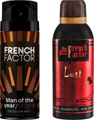 Dierbare Ongemak Beter French Factor Man of the Year, Lust Red Deodorant Spray - For Men - Price  in India, Buy French Factor Man of the Year, Lust Red Deodorant Spray - For Men  Online