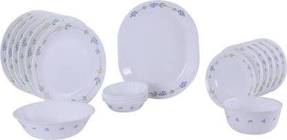 CORELLE Pack of 21 Glass Dinner Set Price in India - Buy CORELLE Pack