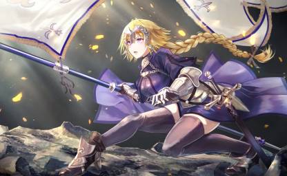 Athah Anime Fate/Apocrypha Fate Series Ruler Jeanne d'Arc Fate/Grand Order  13*19 inches Wall Poster Matte Finish Paper Print - Animation & Cartoons  posters in India - Buy art, film, design, movie, music,