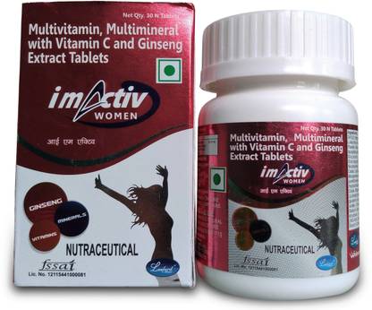 leeford imactiv women multivitamin multimineral with vit c ginseng extract tablets