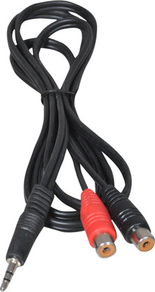 Stereo Aux Male to 2-RCA Adapter Cable 